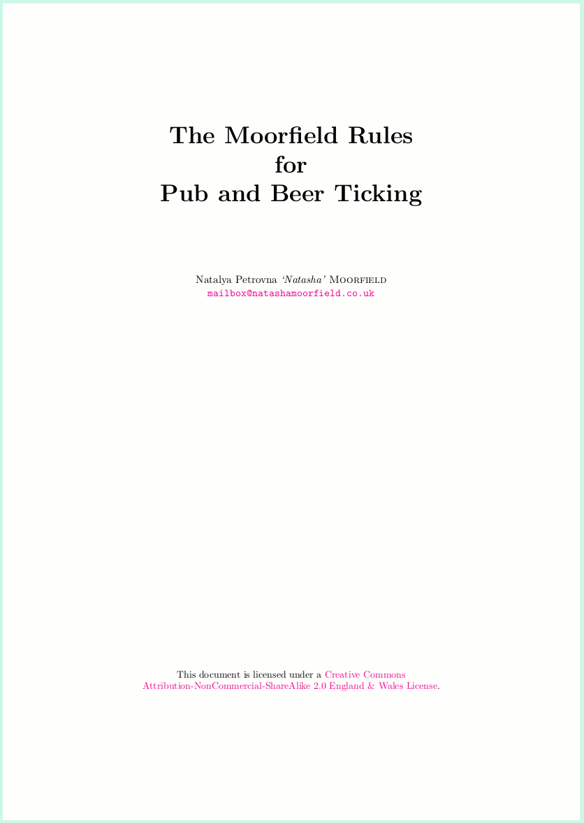 Rule Book Cover